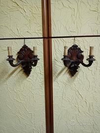 Applique a parete vintage in legno