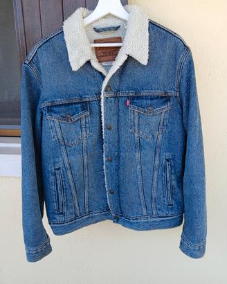 giacca Levi's Sherpa Trucker TypeIII denim blu tgM