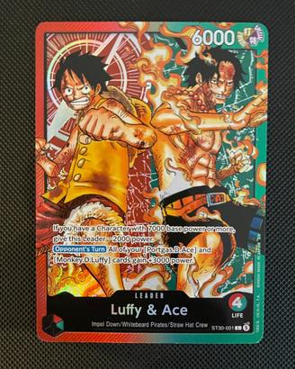 Carta One Piece Luffy& Ace ST30-001 NM