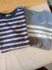 due magliette Benetton bambino 8-9