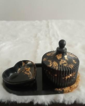 Set Portaoggetti Resina 