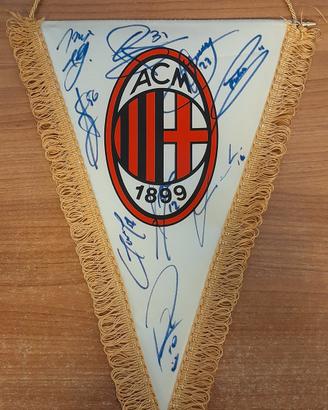Gagliardetto AC MILAN originale autografato