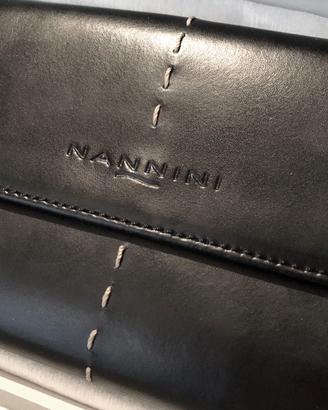 Porta-agenda in pelle Nannini, NUOVO!