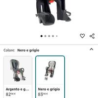 Seggiolino bicicletta bambini