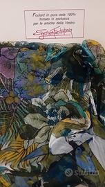 Foulard meraviglioso fantasia 100x100 cm. elegante