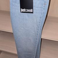 Jeans donna Firmato Roberto Cavalli colore Blu sky