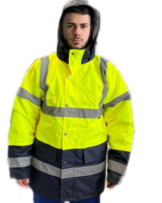 Giacca alta visibilità antivento antipioggia