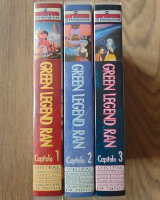 GREEN LEGEND RAN - 3 VHS  SERIE COMPLETA