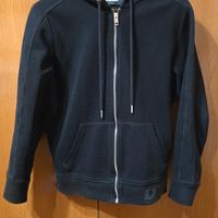 Felpa con la zip Diesel nera