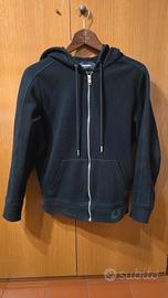 Felpa con la zip Diesel nera