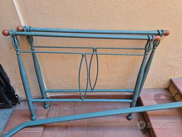 letto in ferro battuto completo di rete e materass