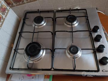 piano cottura in acciaio