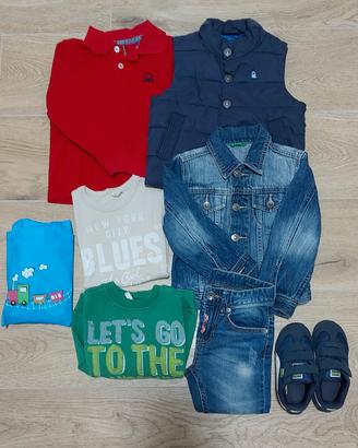 Lotto abbigliamento bambino 2 anni