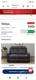 divano +poltrona recliner elettrico 