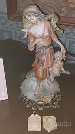 Capodimonte statua donna con bambino 