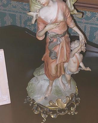 Capodimonte statua donna con bambino 