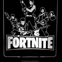 fortnite lampada led personalizzabile con nome 