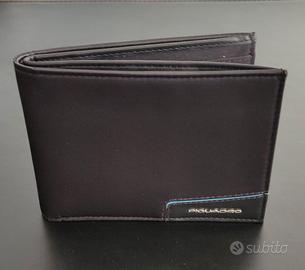 Piquadro Portafoglio uomo in tessuto riciclato ner