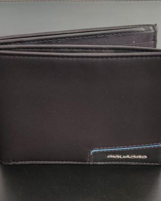 Piquadro Portafoglio uomo in tessuto riciclato ner