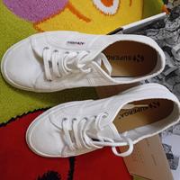 Scarpe Superga bambino usate n°34, bianche