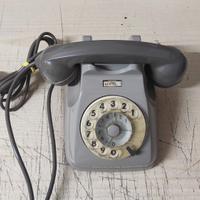 TELEFONO A DISCO GRIGIO VINTAGE SIP  ANNI 70/80