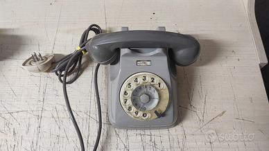 TELEFONO A DISCO GRIGIO VINTAGE SIP  ANNI 70/80