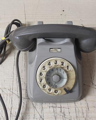 TELEFONO A DISCO GRIGIO VINTAGE SIP  ANNI 70/80