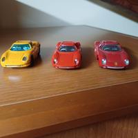 3 macchinine obsolete Ferrari 250 le mans 1/43