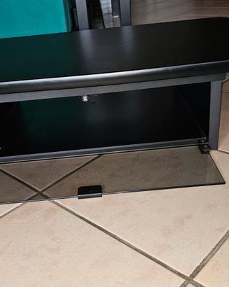 Mobiletto porta tv girevole con vetro fumè