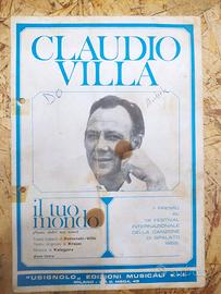 Spartito Claudio Villa Il tuo mondo