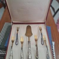 SET 6 PEZZI SILVER DOLCE CON PALETTA