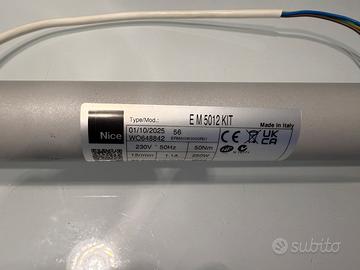 NICE Motore tubolare per tapparelle EM 5012 KIT