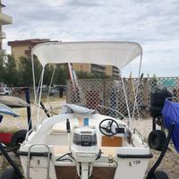 Barca open con motore e carrello