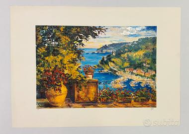 Quadro serigrafia Stocco 50x70, paesaggio, moderno