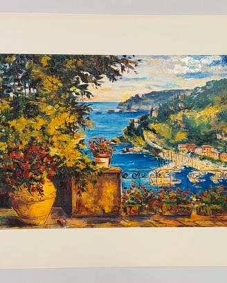 Quadro serigrafia Stocco 50x70, paesaggio, moderno