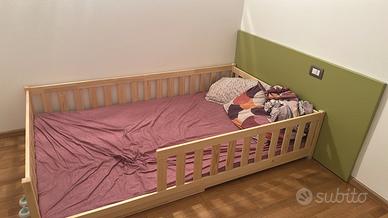 Letto Montessoriano una Piazza e Mezza + Materasso
