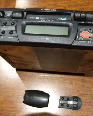 Autoradio mangiacassette Grundig 3301 Rds completa