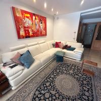 Divano angolare in pelle