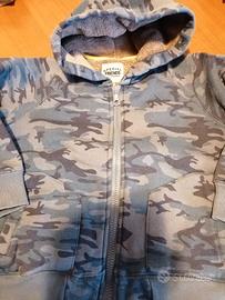 Felpa mimetica felpata in pile 5 anni