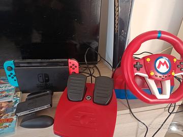 Nintendo switch + 2 joycon+ 6 giochi+ volate + ac