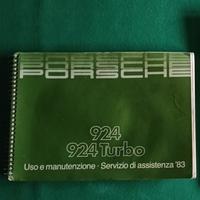 Libretto uso e manutenzioni Porsche 924