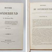HISTOIRE DE SONDERBUND - CRETINAU-JOLY J. -1850