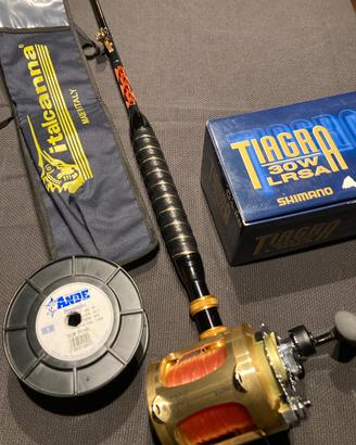 Italcanna Luxor 30 50 lb + Shimano Tiagra 30W LRSA
