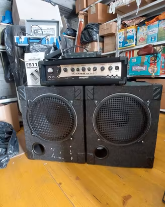 Behringer Ultrabass BX3000T + freeport + casse