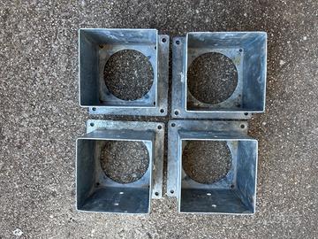 Piedi porta pilastri in ferro