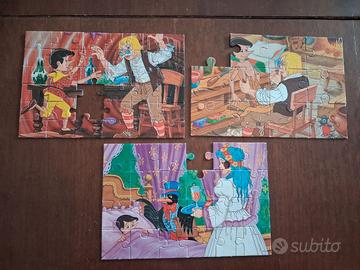 puzzle Pinocchio, 3 in un cofanetto Mulino Bianco 