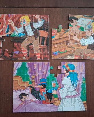 puzzle Pinocchio, 3 in un cofanetto Mulino Bianco 