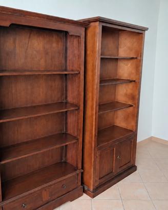 librerie in legno massello