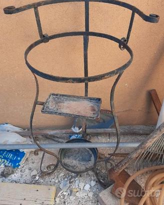3 oggetti in ferro battuto 