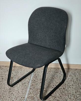 Sedia da scrivania colore grigio 